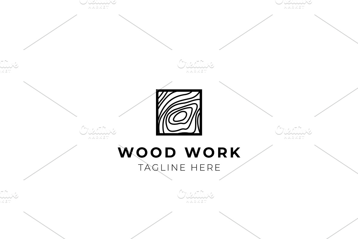 Wood Work Capentery Industry Logo