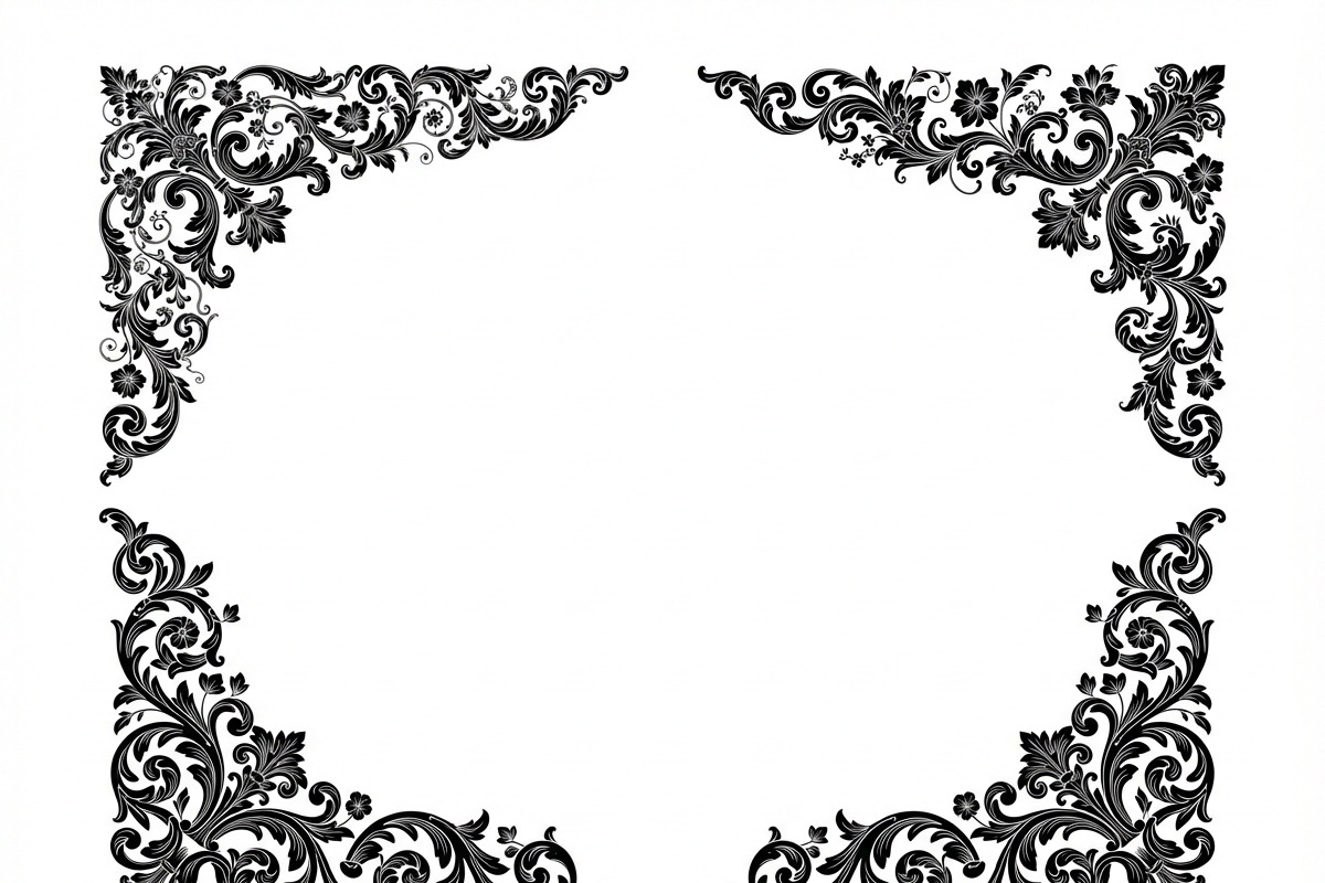 30 Elegant Floral Corner Design, a Decorative Illustration by Amazin_art (Photo 13 of 13)