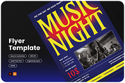 Music Night Flyer, a Flyer Template by Annora Studio (Thumbnail 1 of 5)
