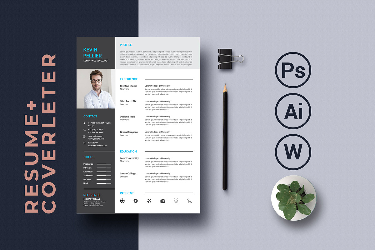 Professional Resume CV Template, a Resume Template by Blackcloud_Creations (Photo 6 of 8)