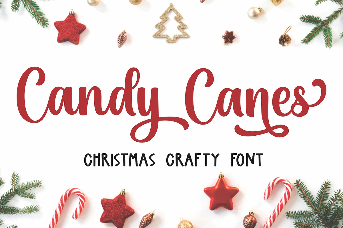 Candy Canes, a Script Font by Umitype (Photo 1 of 7)
