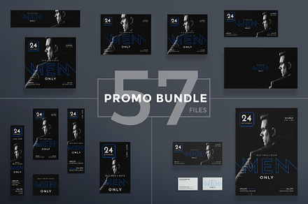 Promo Bundle | Mens Wear, a Poster Template by Amber Graphics