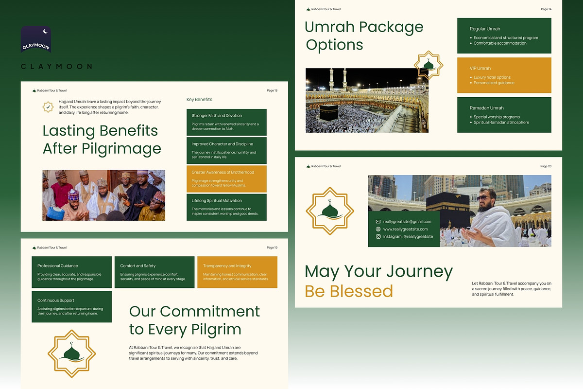 Hajj and Umroh Pitch Deck, a Presentation Template by Claymoon Lab (Photo 7 of 7)