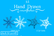 Hand drawn snowflakes, an Object Graphic by maxsokal (Thumbnail 2 of 2)
