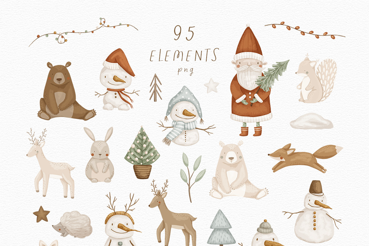 Christmas Time kids illustrations, an Animal Illustration by polikarpovaart (Photo 9 of 11)