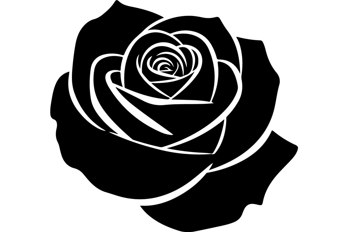 Rose Flower Silhouette Vector Bundle, an Illustration by Designer_Momina (Photo 5 of 21)