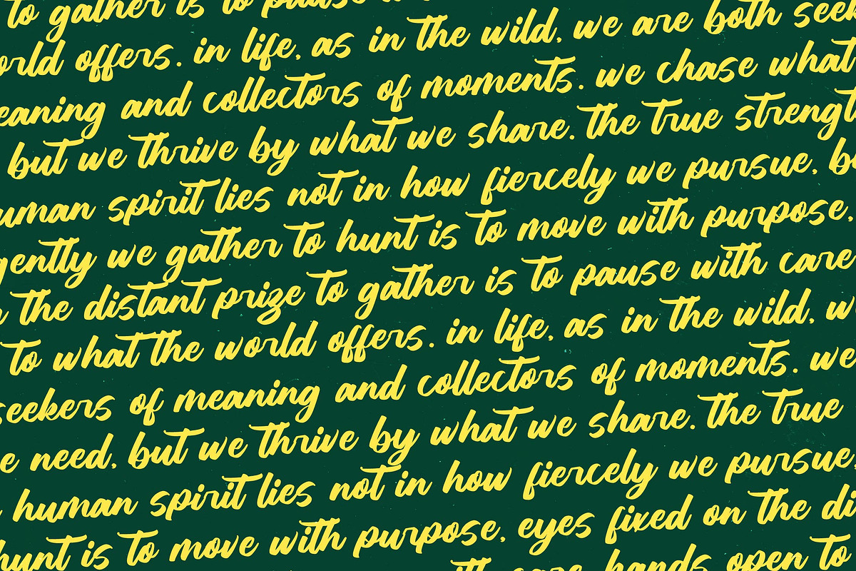 Hunting Gather Bold Handwritten Font, a Script Font by Letterena Studios Script (Photo 9 of 20)