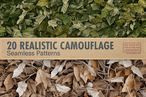 Realistic Camouflage Digital Paper