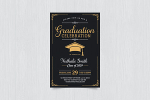 Graduation Celebration Flyer, a Print Template by DesignWorkz