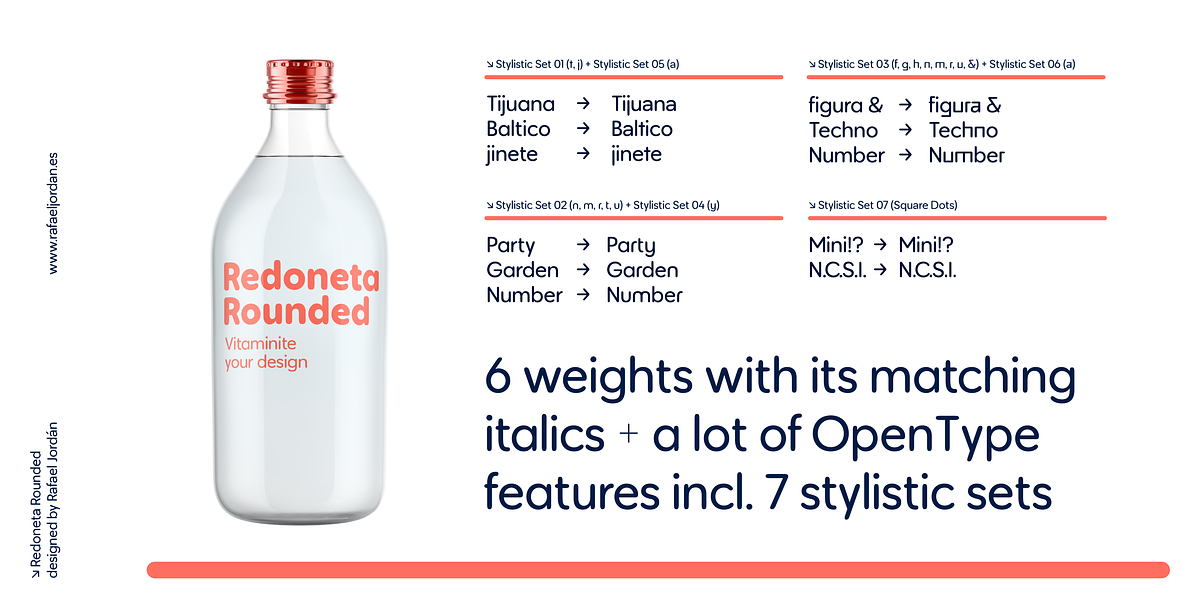 Redoneta Rounded, a Sans Serif Font by Rafael Jordan (Photo 5 of 6)