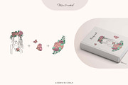 Line art floral woman & elements, a Person Illustration by Katerina.Sea.Design (Thumbnail 9 of 10)
