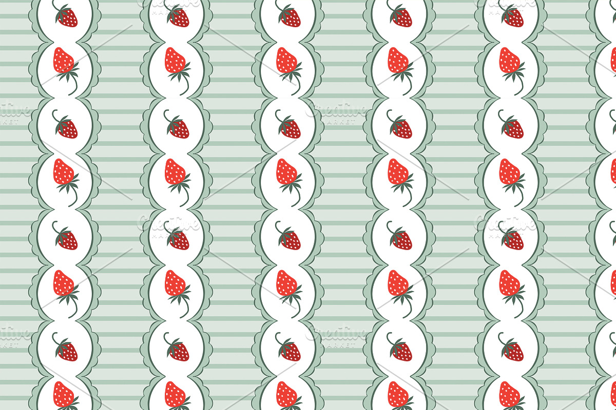 Set of berry patterns, a Pattern Graphic by Lyolya Profitrolya