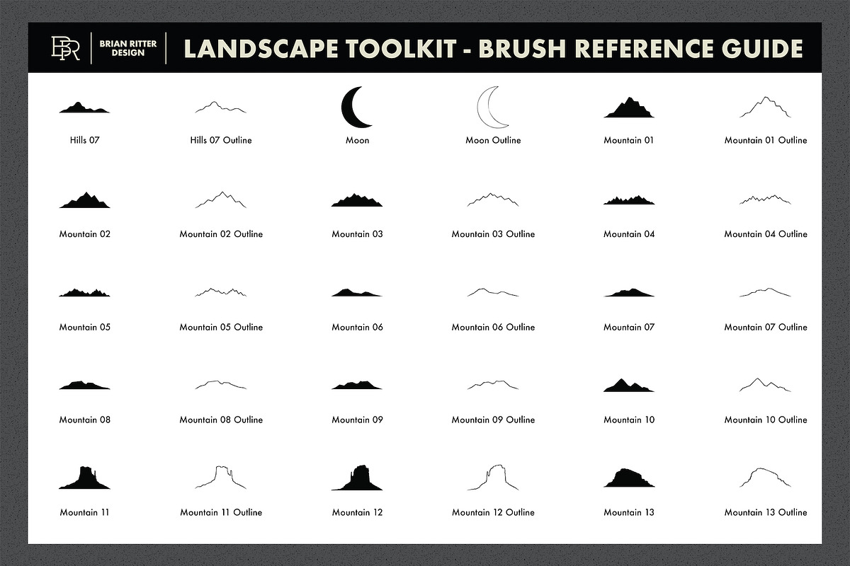 Landscape Toolkit, a Brush Add-On by Brian Ritter Design (Photo 7 of 11)