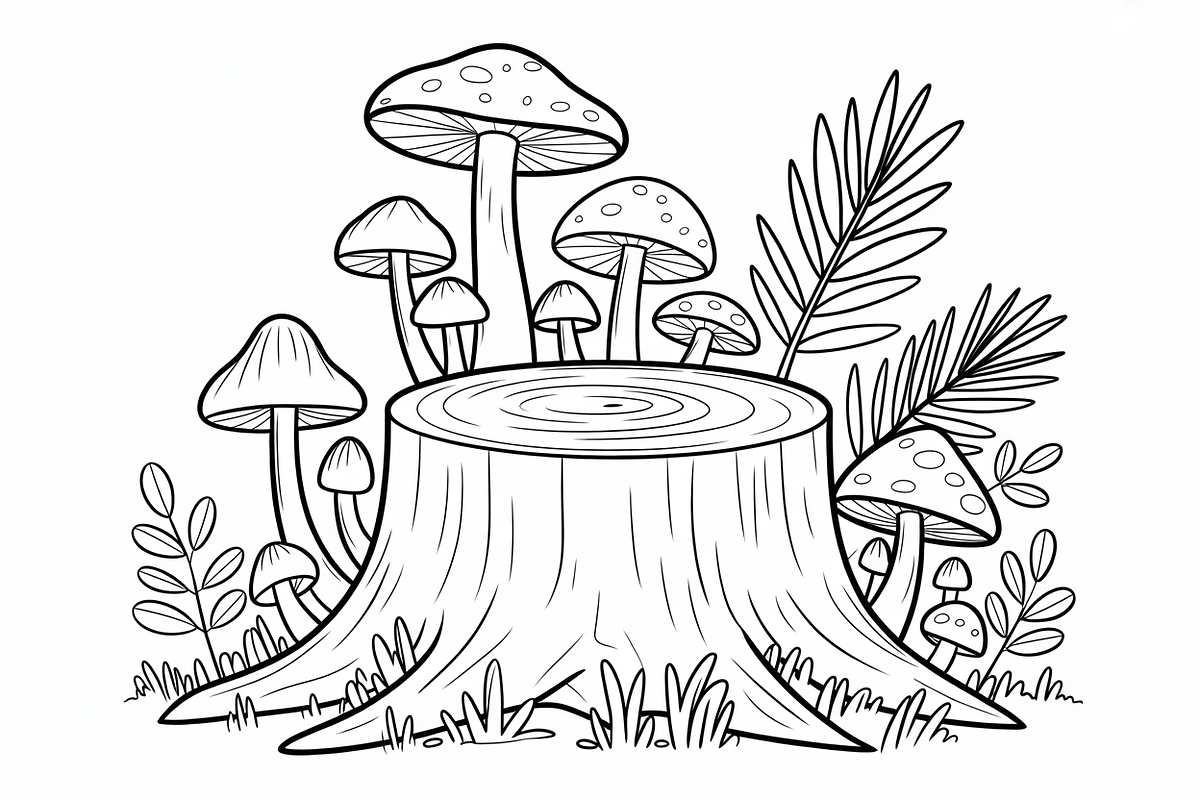 Mushroom Coloring Pages featuring, an Icon by Amazin_art (Photo 8 of 9)