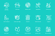 15 Healthy Diet Icons, an Icon by Olha Kostiuk (Thumbnail 2 of 2)