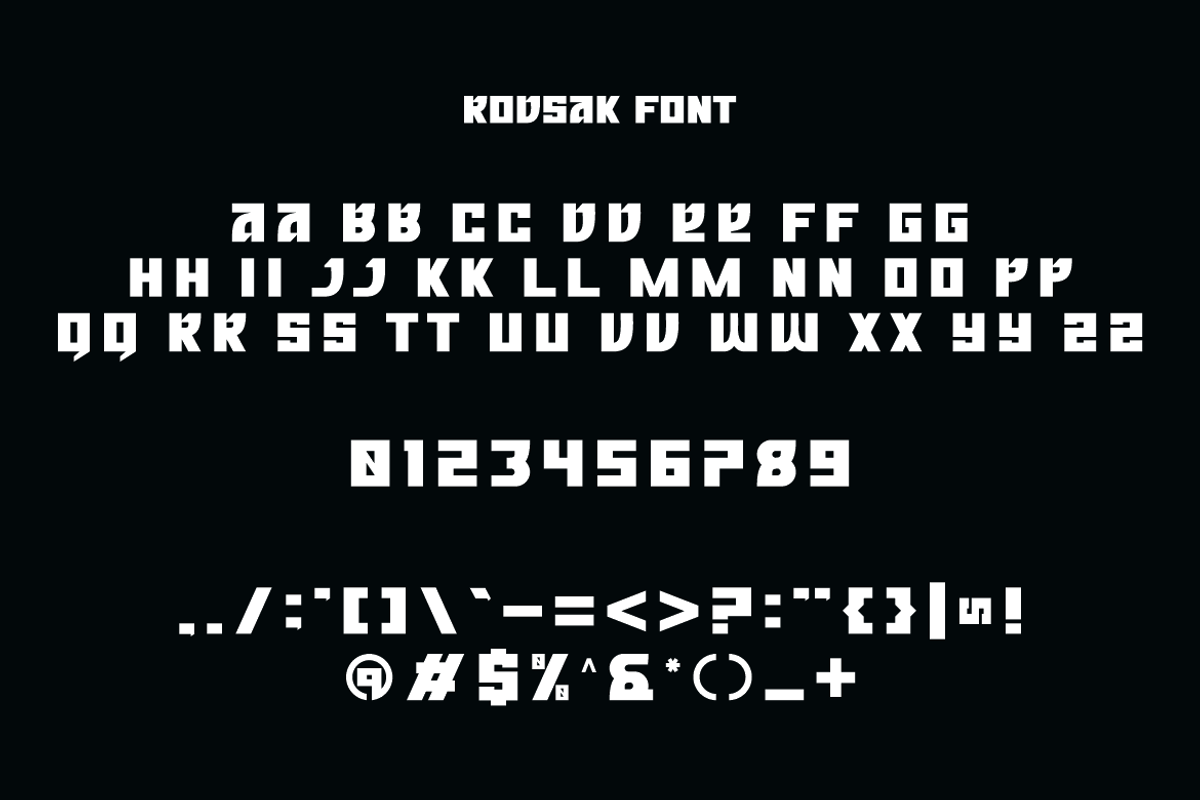 Rodsak - Sports Bold Font, a Sans Serif Font by Iqsiart Studio (Photo 7 of 8)