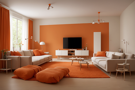 Interior Design Concepts Orange Pack, an Architecture Photo by Digital Cafe Art Shop