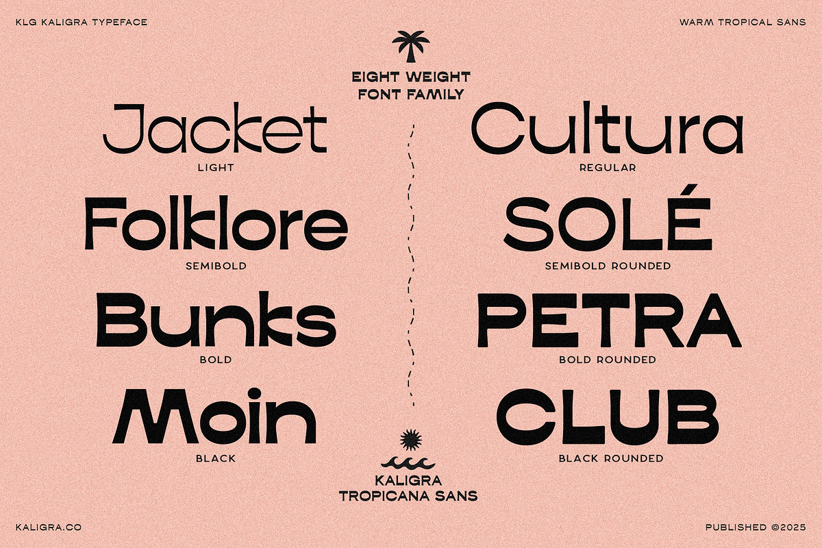 Kaligra Tropicana Sans, a Sans Serif Font by Kaligra.co (Photo 20 of 22)