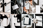 B&W Wedding Stationery Mockup Bundle, an Advertising Mockup by Serenefeeling (Thumbnail 12 of 14)