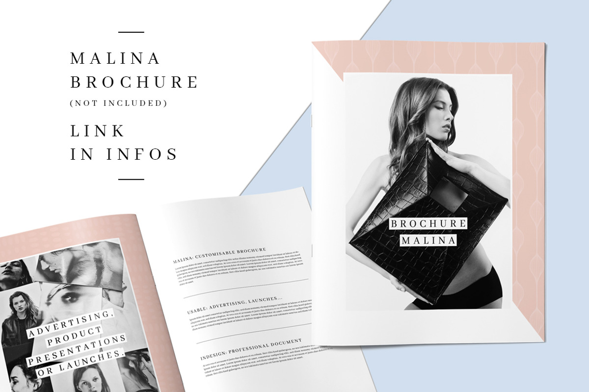 MALINA Trifold Brochure + Pattern, a Brochure Template by AgataCreate (Photo 9 of 10)