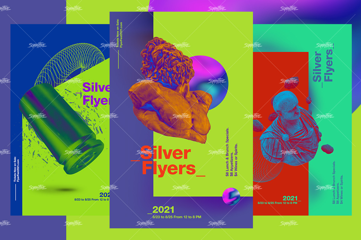 Silver flyer templates, a Flyer Template by Sonnyfive (Photo 6 of 10)