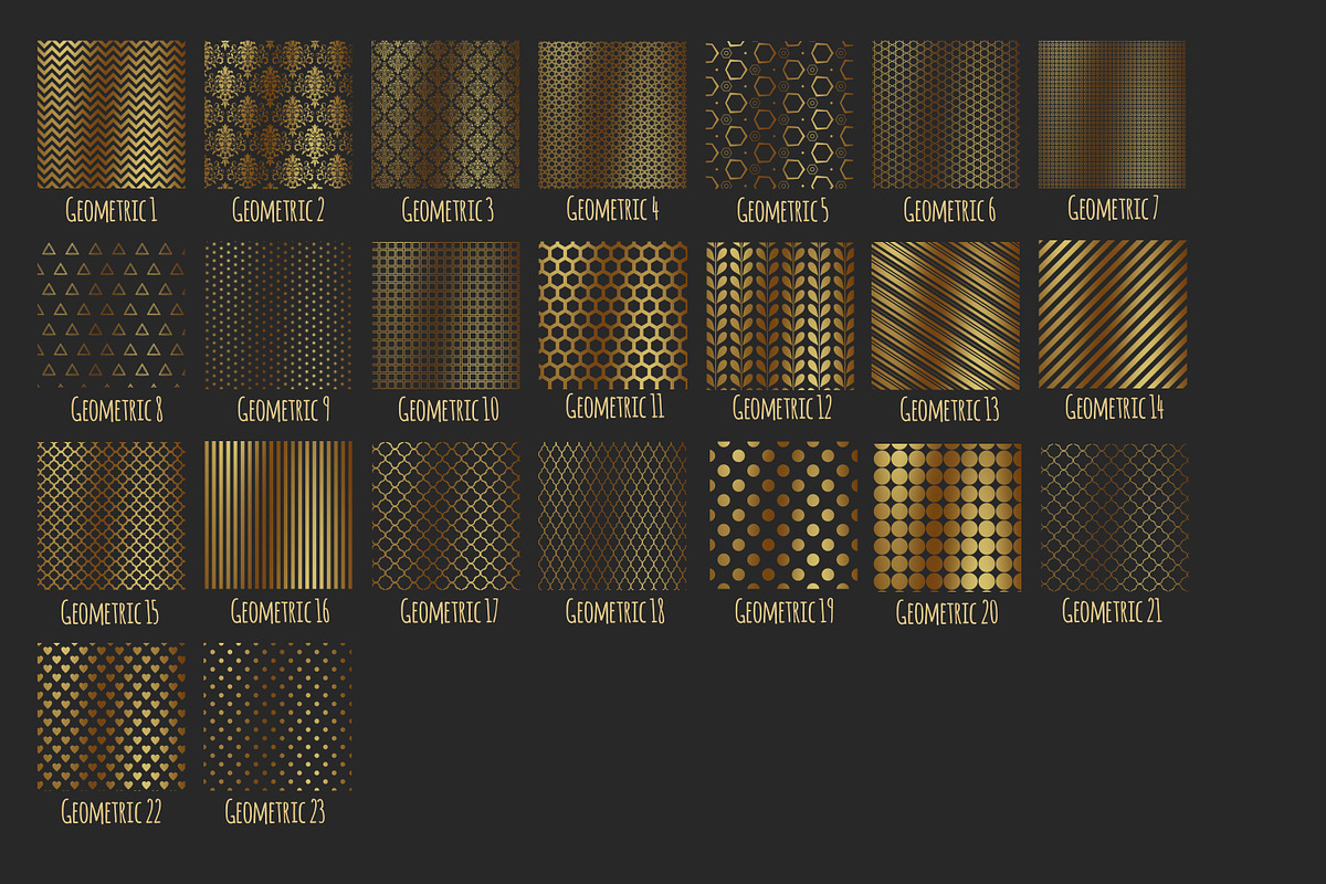 Gold Overlays, a Pattern Graphic by Paper Farms (Photo 6 of 7)