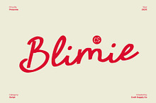 CS Blimie – Handwritten Script Font