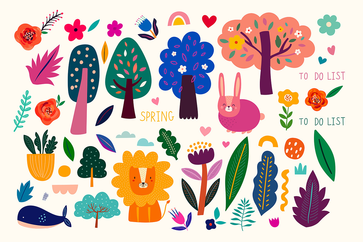 Spring posters collection, a Decorative Illustration by MoleskoStudio