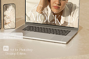 DEVICE MOCKUPS | Macbook iPad iPhone, a Device Mockup by yuliyuri.studio (Thumbnail 6 of 7)