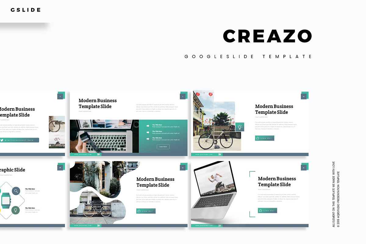 Creazo - Google Slide Template, a Presentation Template by AQR Studio