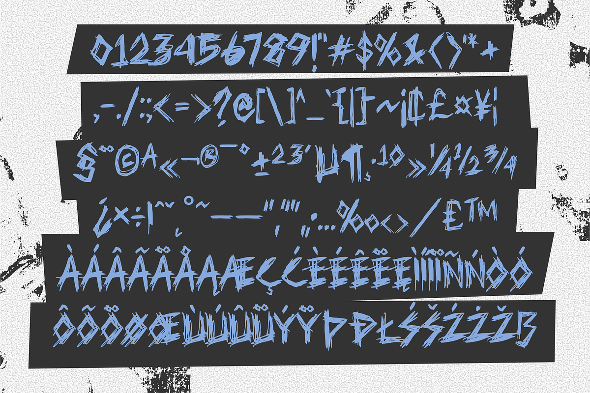Brontak - A Raw Punk Typeface, a Handwritten Font by Yktypstd (Photo 7 of 8)