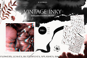 Vintage Ink- Flowers & Backgrounds, a Decorative Illustration by Les Frolova (Thumbnail 1 of 15)