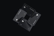 Flying Bank Cards Mockup Set, an Advertising Mockup by mockupatelier (Thumbnail 9 of 9)