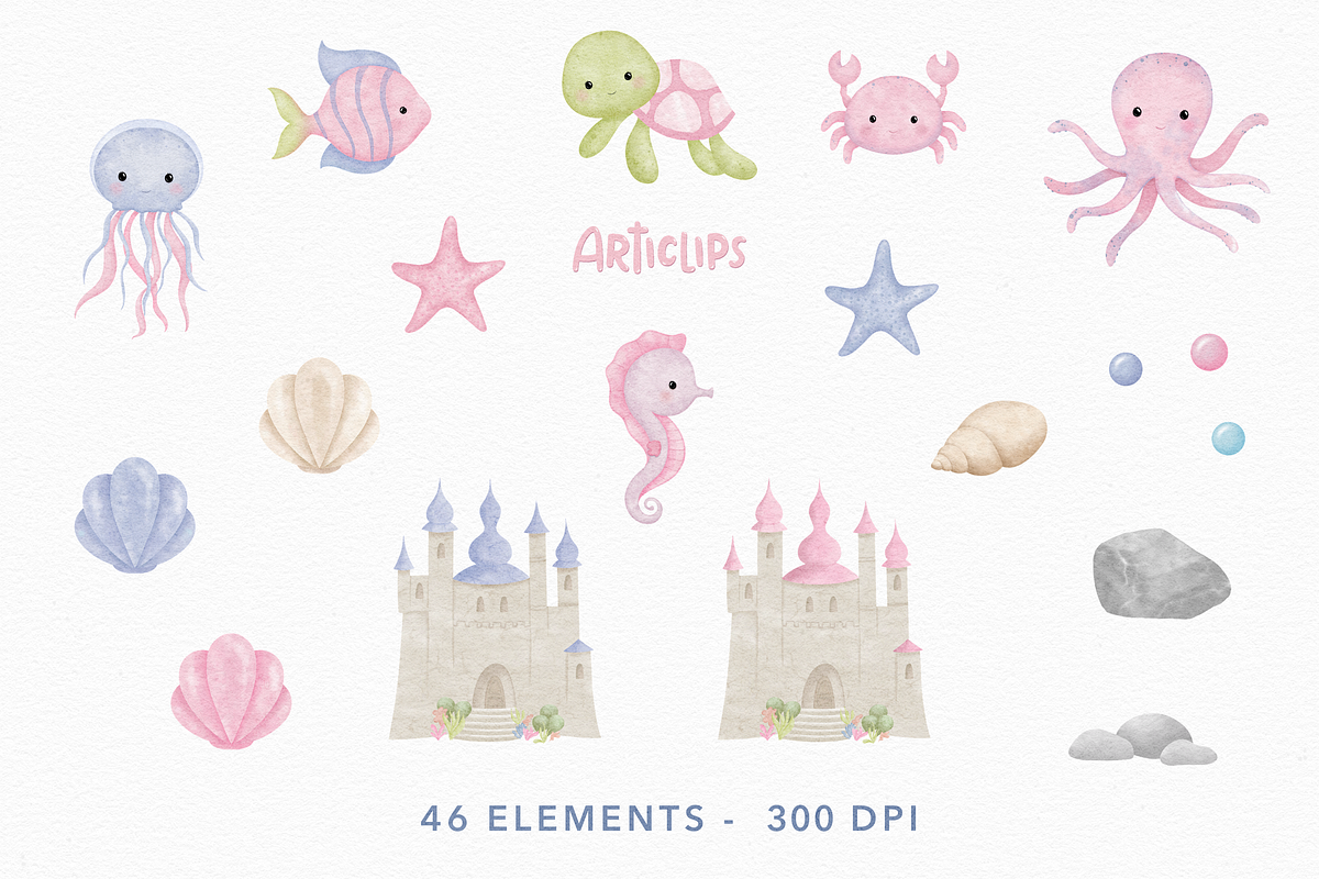 Mermaids Clipart, a Person Illustration by Articlips (Photo 3 of 4)
