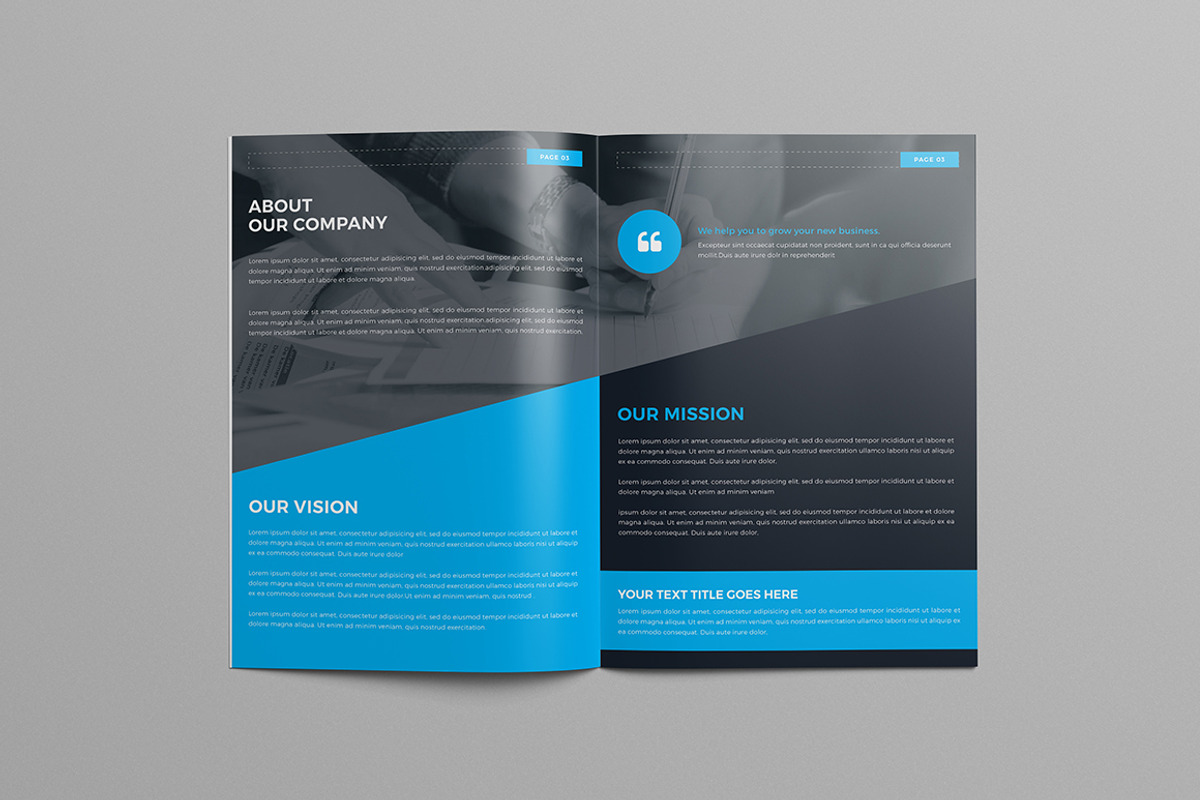 A4 Business Brochure Template, a Brochure Template by Divergent Studio (Photo 3 of 8)