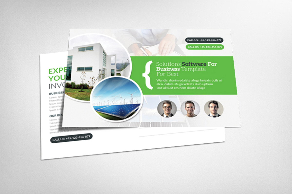 Business Postcard, a Business Card Template by Graphic Templates