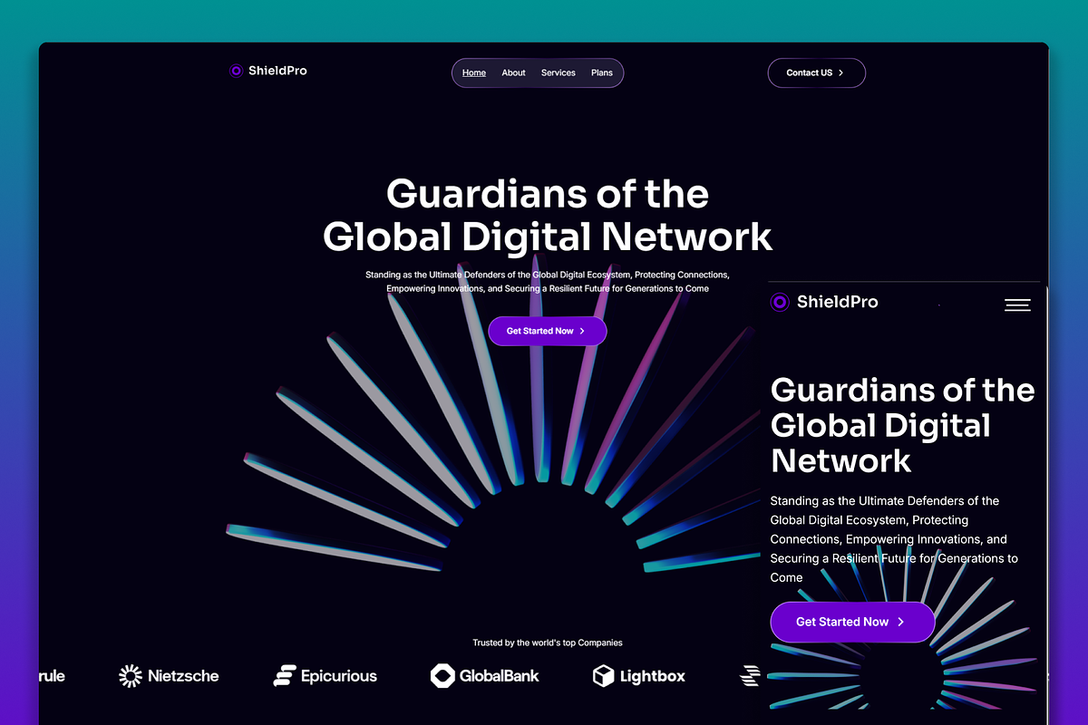 ShieldPro Cybersec Framer Template, a Landing Page Template by Flow Samurai Templates (Photo 1 of 4)