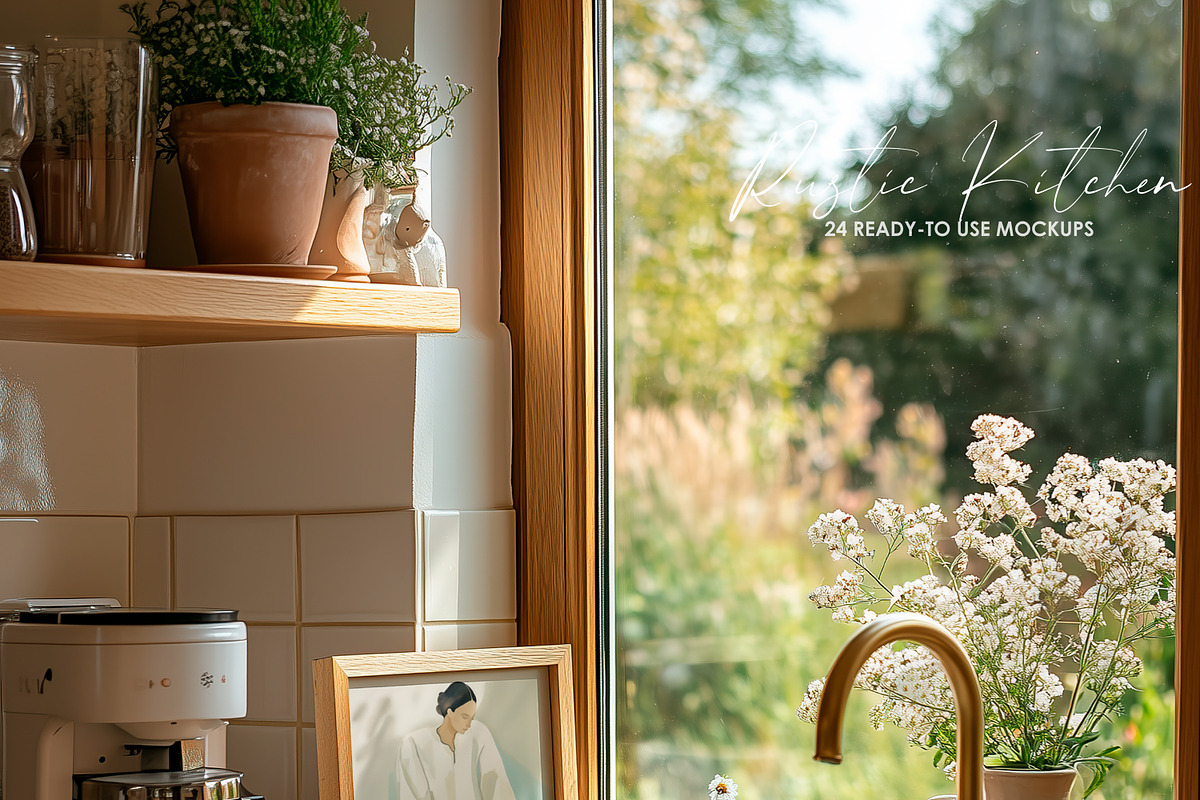 RUSTIC KITCHEN | Frame mockup set, a Household Mockup by SCHÉRI (Photo 12 of 14)