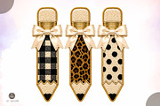 Pencil Bow PNG,Teacher Applique, an Object Illustration by Libby Wishes (Thumbnail 1 of 3)