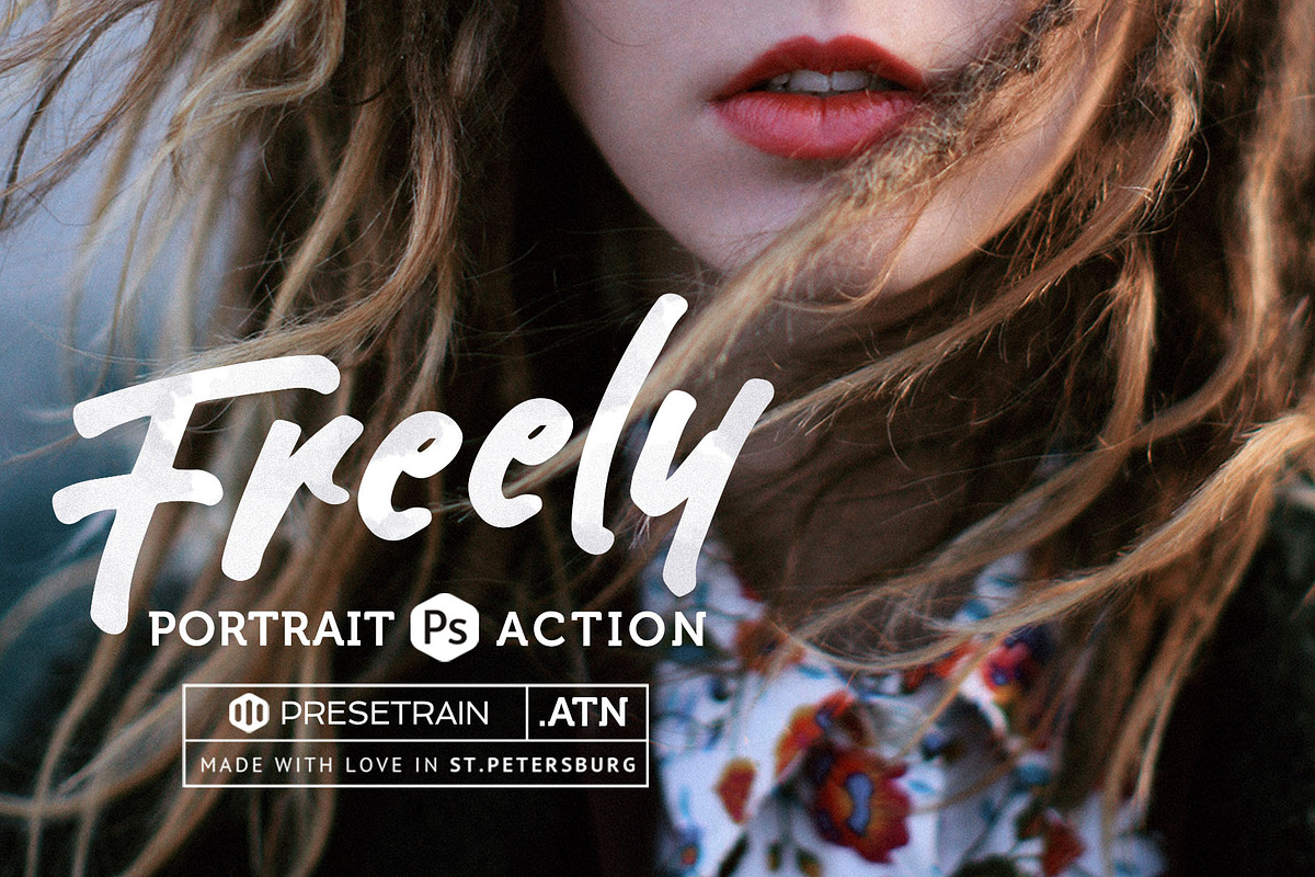 Freely Portrait Photoshop Actions, an Action Add-On by Presetrain Co. (Photo 1 of 7)