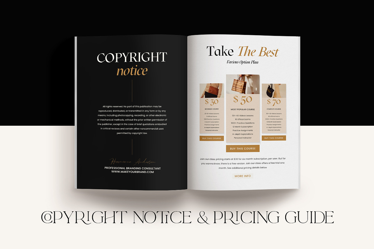 SALE Branding Workbook Creator CANVA, a Magazine Template by Eviory (Photo 15 of 43)