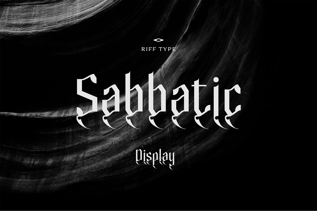 Sabbatic Display - Modern Doom v02, a Blackletter Font by riff.type (Photo 2 of 10)