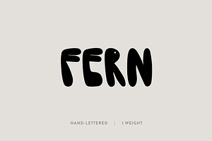 Fern: A Groovy Hand-lettered Font