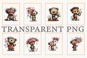 Whimsical spring teddy bear clipart, an Illustration by Designworld (Thumbnail 3 of 10)
