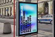 Warsaw Citylight Ad Bus Stop 9, an Advertising Mockup by Graphic Shelter (Thumbnail 3 of 8)