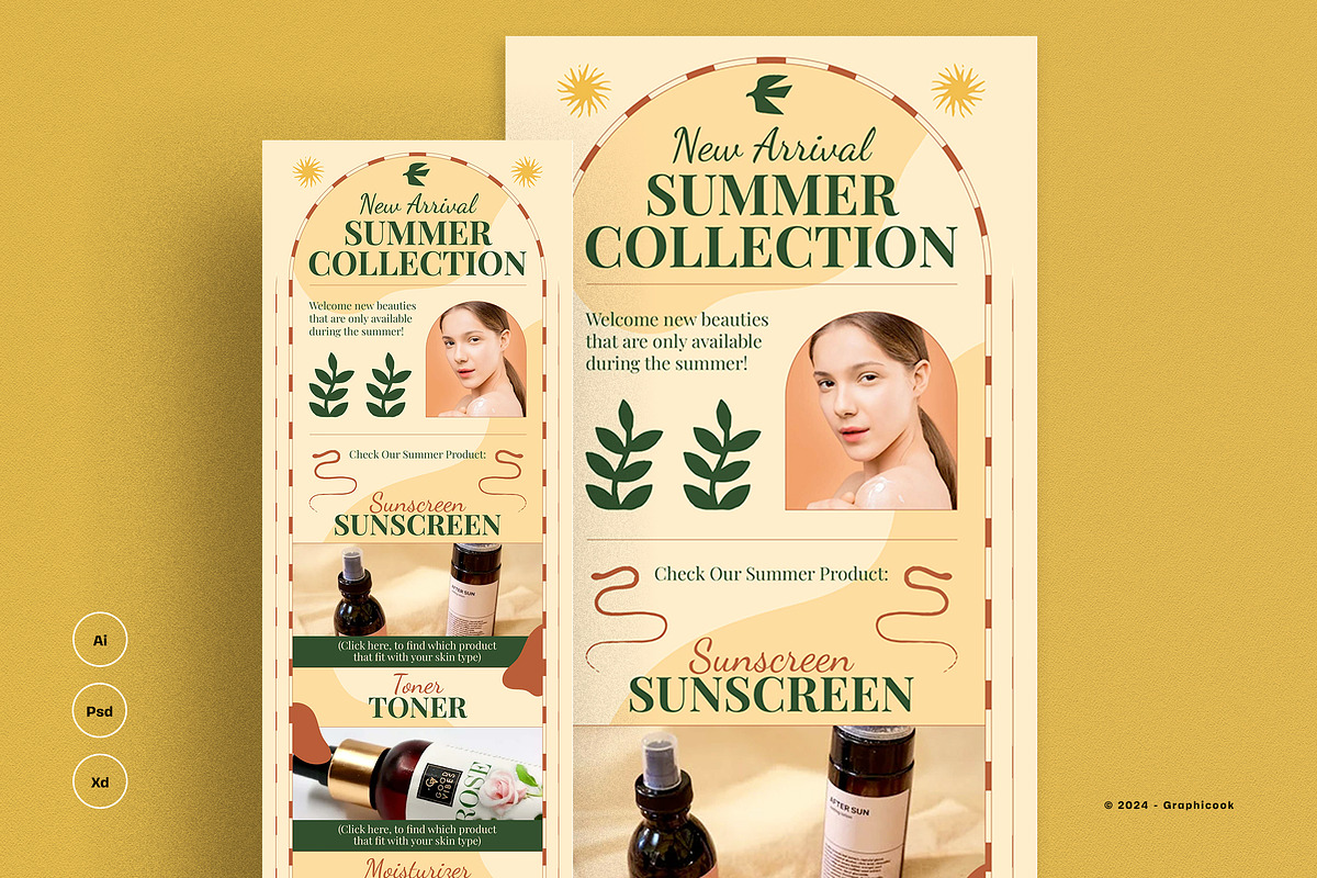 Brown Boho Summer Email Newsletter, an Email Template by graphicook (Photo 1 of 6)