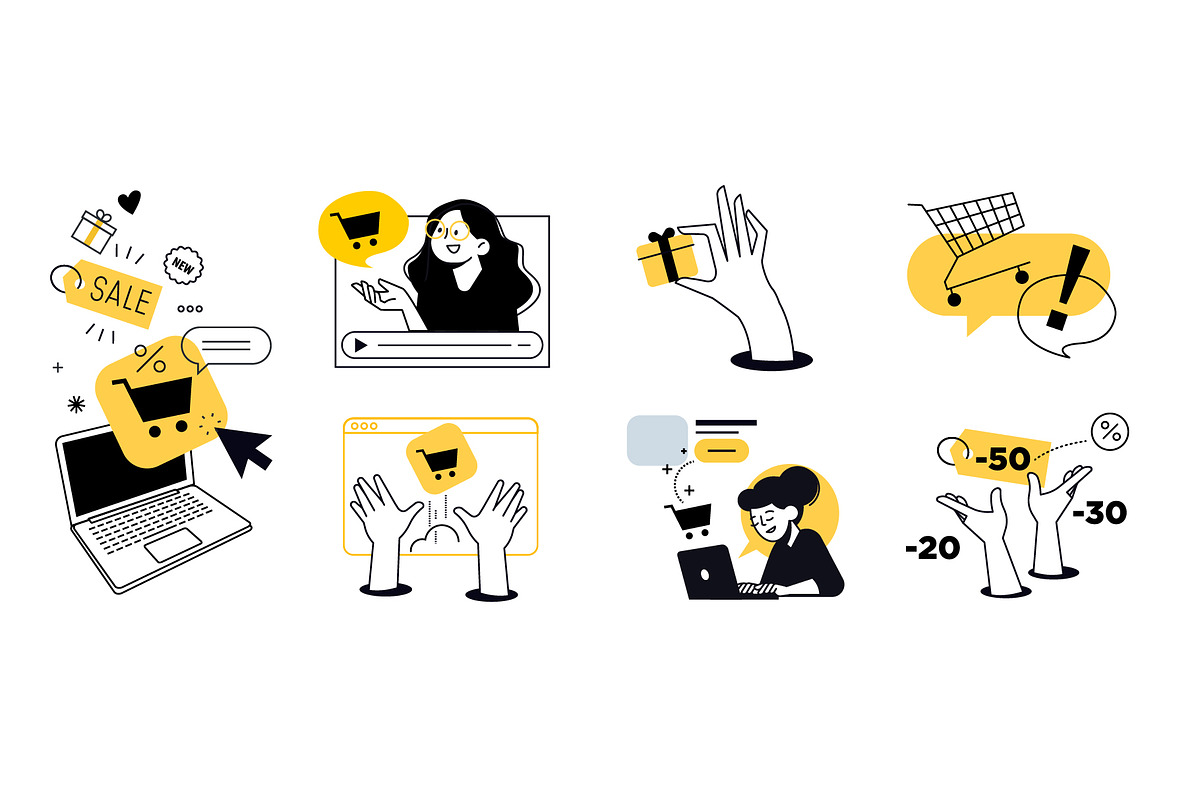 Buy Now, a Person Illustration by PureSolution (Photo 3 of 6)