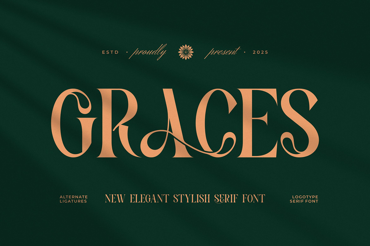 Graces || Modern Classy Serif Font, a Serif Font by Ermedia Studio (Photo 1 of 10)