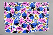 Blue berry seamless pattern, a Food Illustration by palllna (Thumbnail 3 of 4)