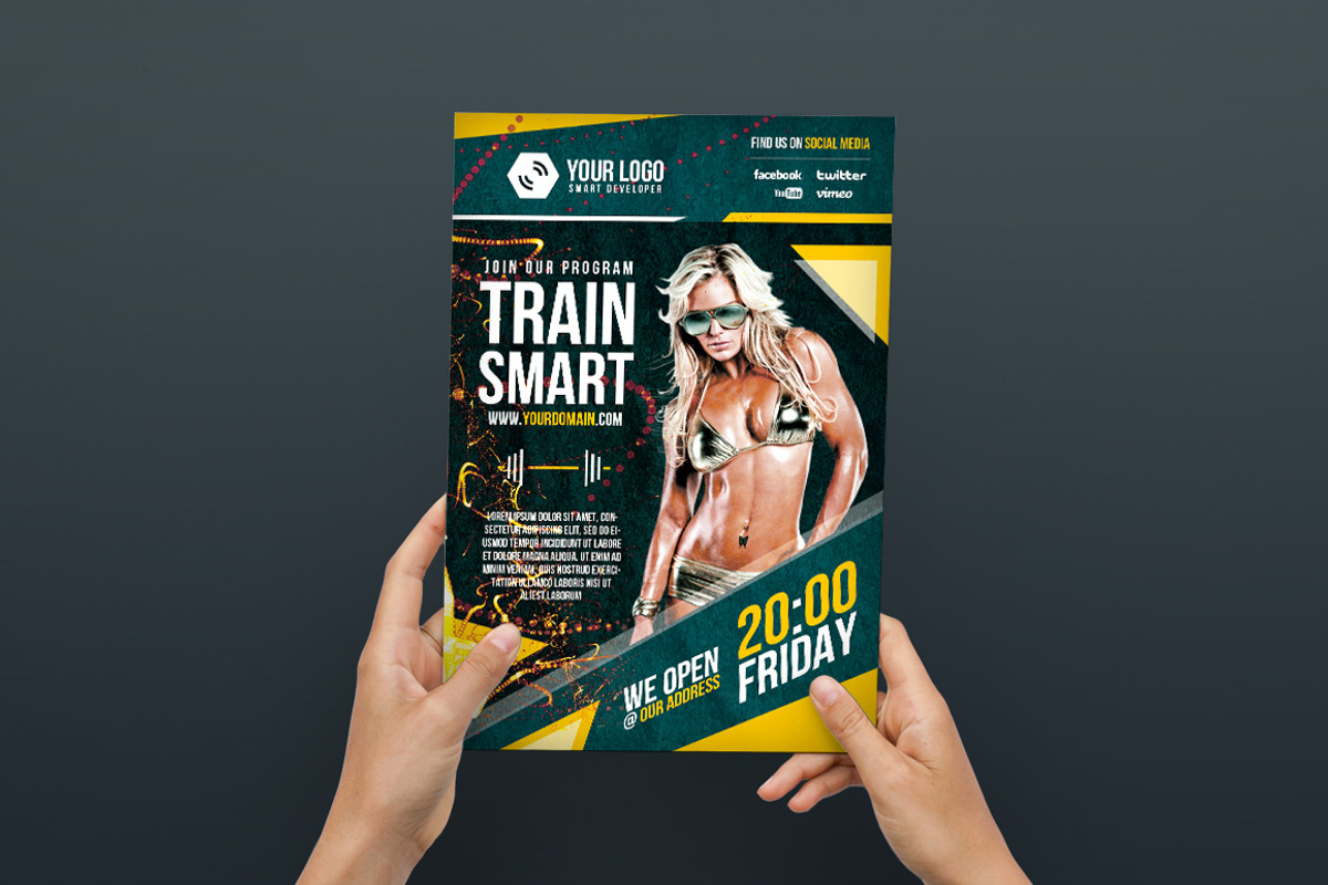 Fitness - Flyer/Poster, a Flyer Template by VectorMedia (Photo 5 of 8)